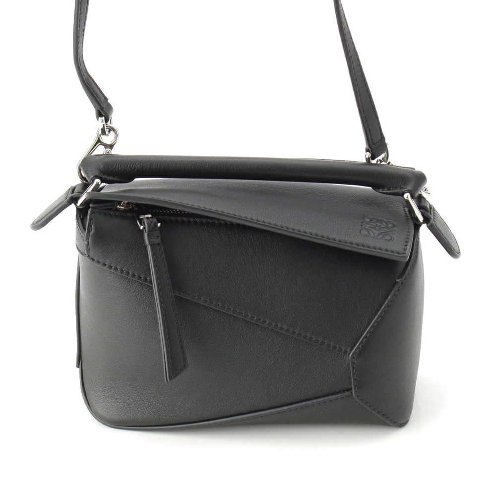 Loewe Puzzle Calf Handbag Black